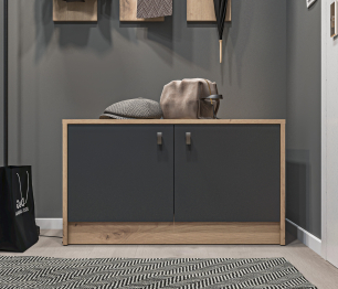 Тумба Сидней СБ-2583 Дуб дикий/Диамант серый