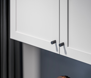 Твин СБ-3384 Полка Белая с глухими фасадами