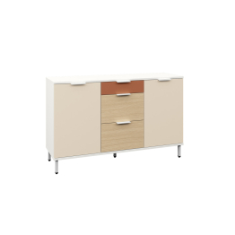 Комод Марвэл 16.234.02, белый, сатин, плэйн, безмолвная пустыня