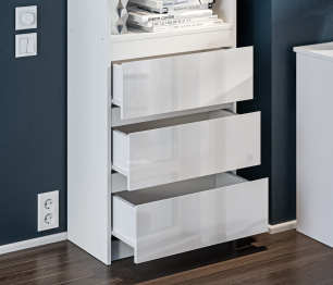 Стеллаж Медея СБ-3237 Белый