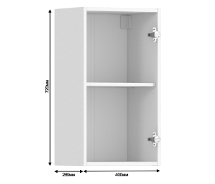 Регина корпус для шкафа навесного 1 дв 40х72 см