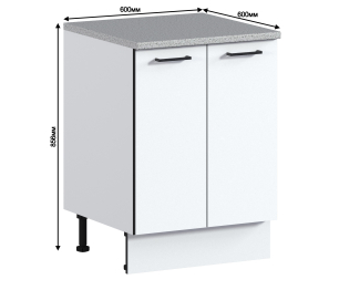 Метод стол 2 дв, 60х86 см