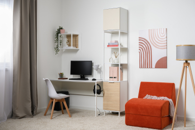 Стеллаж Марвэл 16.426, белый, сатин, плэйн