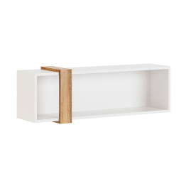 Шкаф навесной открытый Гринвич мод. 7, белый, авелано