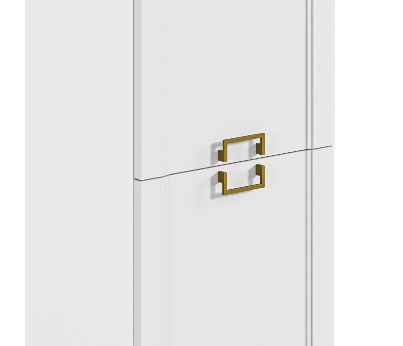 Шкафы пеналы, Шкаф-пенал Ассоль СБ-3430 Белый/МДФ Белый