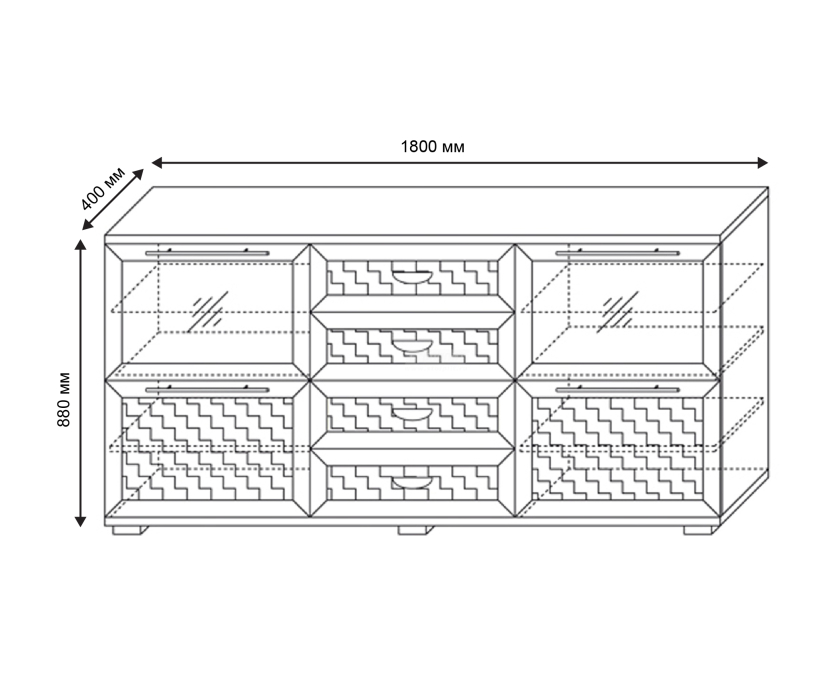 Комоды, ПАРМА НЕО Спальня комодино