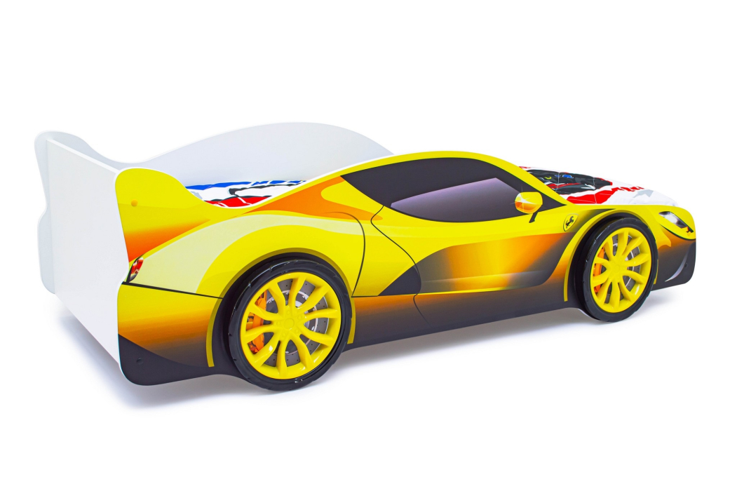 Для мальчика, Детская кровать-машина Бельмарко "Феррари", с матрасом Бельмарко "Альфа"