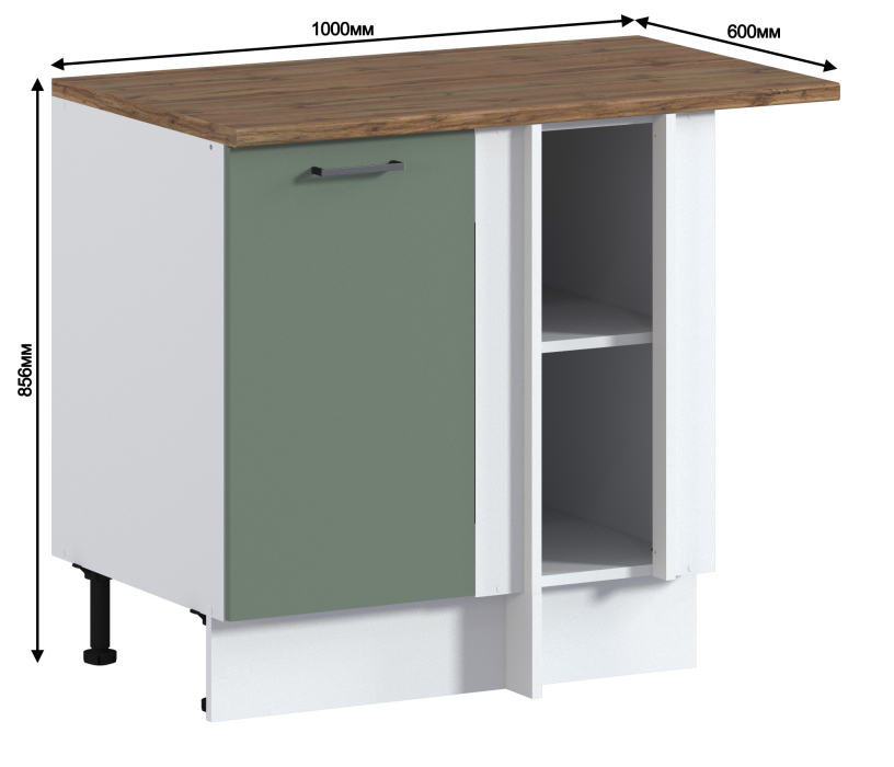 Оливер, Оливер стол угловой 1 дв 100х86 см